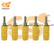 4mm 15A Yellow Color Female Socket Banana Connector Pack of 5